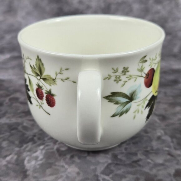 Royal Kent 3 Piece Set cup Saucer Bread Plate Apples Pears Fruits Vintage - Picture 12 of 16